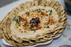 Hummus with warm Pita triangles